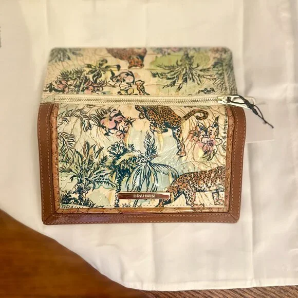 Brahmin Large Duxbury Satchel & Ady Wallet NWT ~ Souvenir Panthera🐆Animal Print - Picture 8 of 9